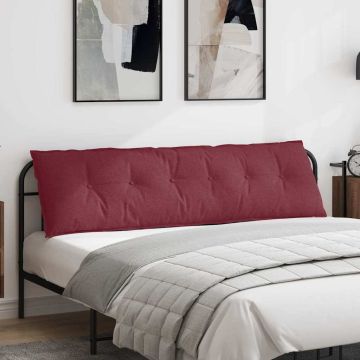 Cuscino per Schiena Rosso Vino 180 x 19 x 50 cm Tessuto