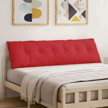 Cuscino per Schiena Rosso 180 x 19 x 50 cm Tessuto