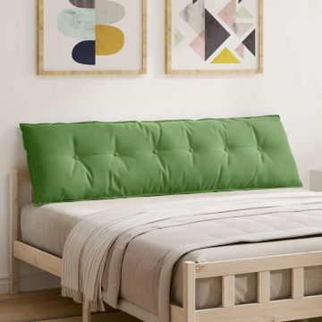 Cuscino per Schiena Verde chiaro 180 x 50 cm Tessuto in Cords