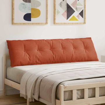 Cuscino per Schiena Rosso Arancio 180 x 50 cm Tessuto in Cords