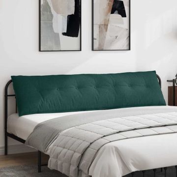 Cuscino per Schiena Verde Scuro 200 x 19 x 50 cm Tessuto