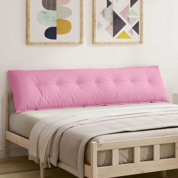 Cuscino per Schiena Rosa 200 x 19 x 50 cm Tessuto