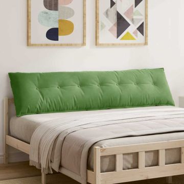Cuscino per Schiena Verde chiaro 200 x 50 cm Tessuto in Cords