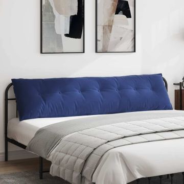 Cuscino per Schiena Blu Polizia 200 x 50 cm Tessuto in Cords