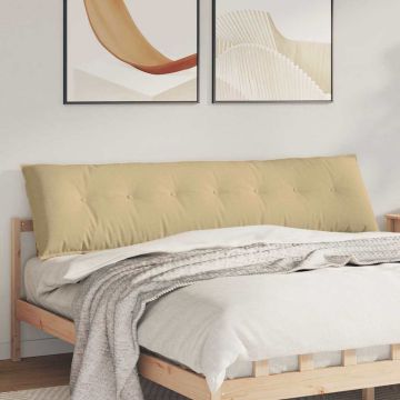 Cuscino per Schiena Grigio Verde 200 x 50 cm Tessuto in Cords