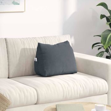 Cuscino per Schiena Grigio scuro 45 x 20 x 35 cm