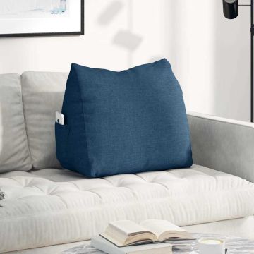 Cuscino per Schiena Blu 60 x 20 x 50 cm Tessuto