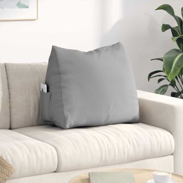 Cuscino per Schiena Grigio Nuvola 60 x 20 x 50 cm Tessuto