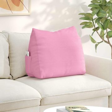 Cuscino per Schiena Rosa 60 x 20 x 50 cm Tessuto