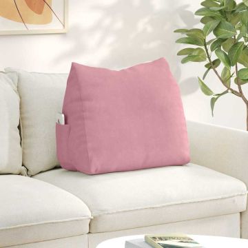 Cuscino per Schiena Rosa 60 x 20 x 50 cm Tessuto in Cords