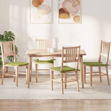 Cuscini per Seduta 4 pcs Verde chiaro 40 x 40 x 3 cm Tessuto