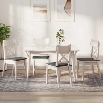 Cuscini per Seduta 4 pz Tessuto in Cords Grigio Chiaro