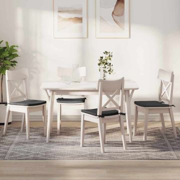 Cuscini per Seduta 4 pz Tessuto in Cords Grigio Scuro