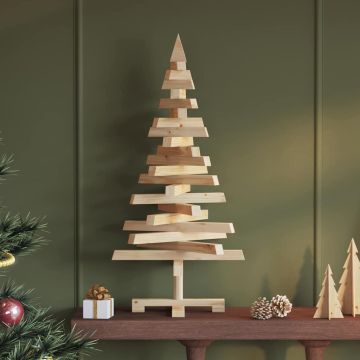 Alberi di Natale KOTKA 90 cm Legno di pino massello Naturale
