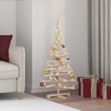 Alberi di Natale Naturale 120 cm Legno di pino massello