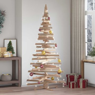 Alberi di Natale Naturale 210 cm Legno di pino massello