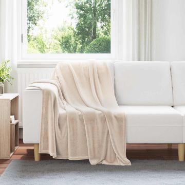 Coperte da Pile 6 pz Beige 130 x 150 cm 2.98 kg Panno