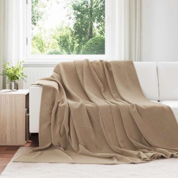 Coperte da Pile 6 pz Cammello 240 x 270 cm 10.11 kg Panno