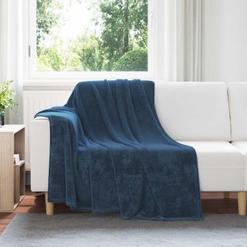 Coperte da Pile 6 pz Blu navy 150 x 200 cm 4.68 kg Panno