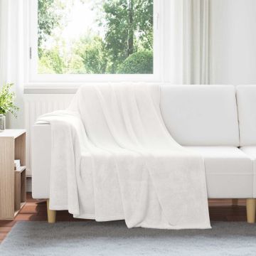 Coperte da Pile 6 pz Bianco 150 x 200 cm 4.68 kg Panno