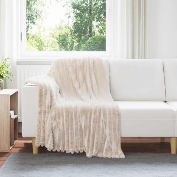Coperte da Pile 6 pz Beige 150 x 130 cm 2.85 kg Panno