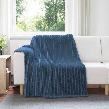 Coperte da Pile 6 pz Blu navy 200 x 150 cm 4.75 kg Panno