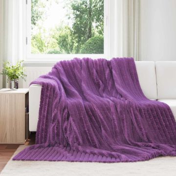 Coperte da Pile 6 pz Viola 270 x 240 cm 9.15 kg Panno