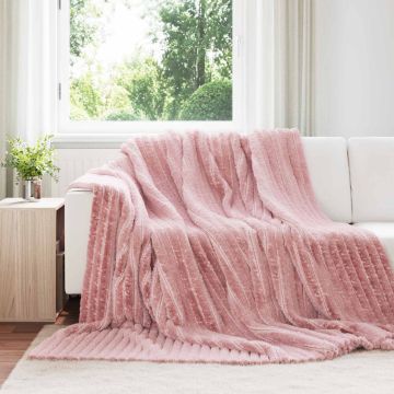 Coperte da Pile 6 pz Rosa 270 x 240 cm 9.53 kg Panno