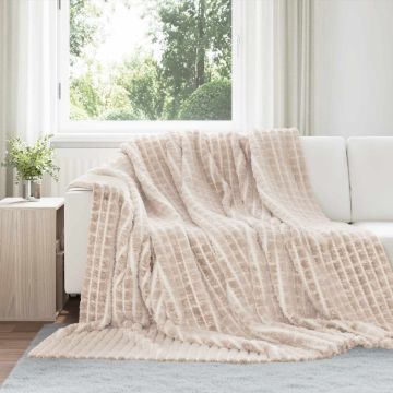 Coperta Beige 270 x 240 cm Panno
