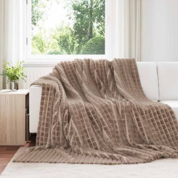 Coperte da Pile 6 pz Cammello 270 x 240 cm 10.32 kg Panno