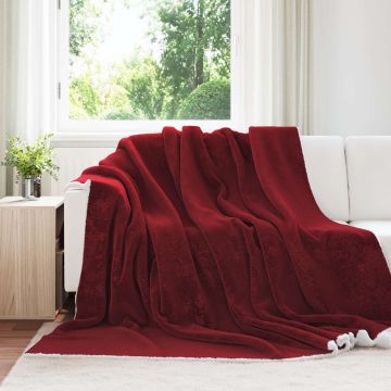Coperta Rosso Bordeaux 240 x 270 cm 3.17 kg Panno