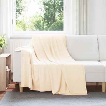 Coperta Crema 200 x 150 cm 0.42 kg Panno