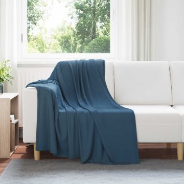Coperte da Pile 6 pz Blu navy 170 x 130 cm 1.97 kg Panno