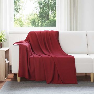 Coperte da Pile 24 pz Rosso Bordeaux 200 x 150 cm 10.08 kg