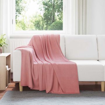 Coperte da Pile 24 pz Rosa 170 x 130 cm 7.43 kg Panno