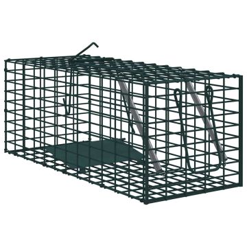 Trappola per animali Verde 31 x 13 x 12cm Acciaio