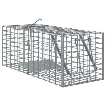 Trappola per animali Antracite 31 x 13 x 12cm Acciaio