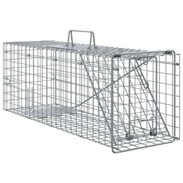 Trappola per animali Antracite 61 x 20 x 21,5 cm Acciaio