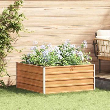 Letto rialzato da giardino Marrone Chiaro 100 x 100 x 45 cm