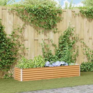 Letto rialzato da giardino Marrone Chiaro 195 x 50 x 36 cm