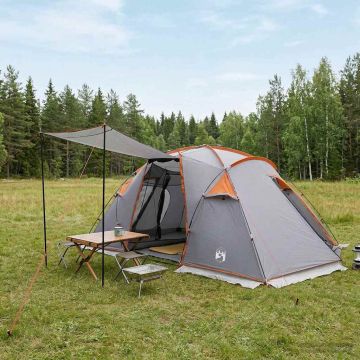 Tenda a tunnel 520 x 260 x 175 cm Grigio e arancione