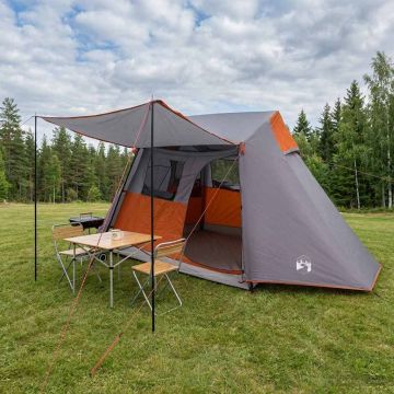 Tenda a tunnel Grigio e arancione 475 x 220 x 192 cm
