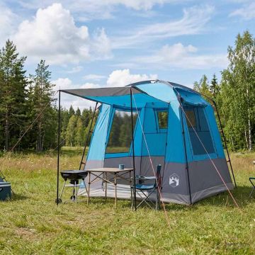 Tenda Party 4 persona Blu Poliestere 185T con rivestimento PU
