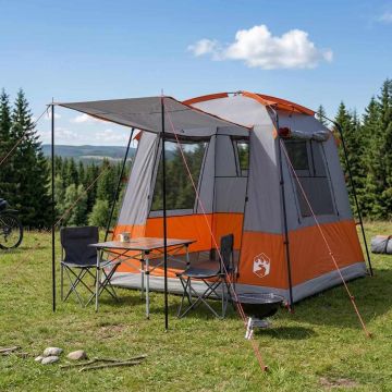 Tenda Party 4 persona Grigio e arancione
