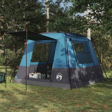 Tenda Party 10 persona Blu Poliestere 185T con rivestimento PU