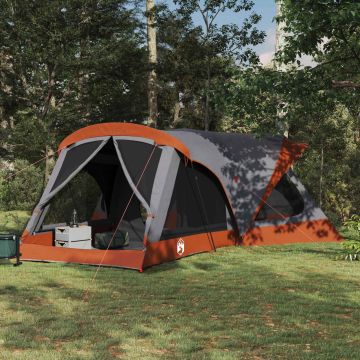 Tenda Familiare 14 persona Grigio e arancione