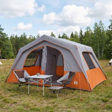 Tenda Familiare 533 x 312 x 230 cm Grigio e arancione