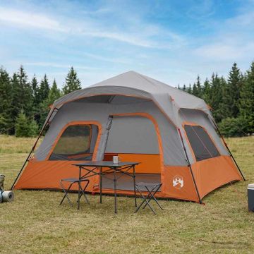 Tenda Istantanea Grigio e arancione 340 x 280 x 190 cm
