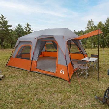 Tenda Istantanea 8 persona Grigio e arancione