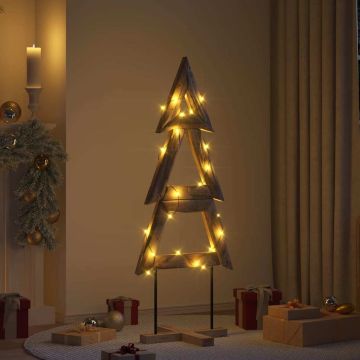 Albero di Natale Marrone 149,5 cm Legno massello di teak